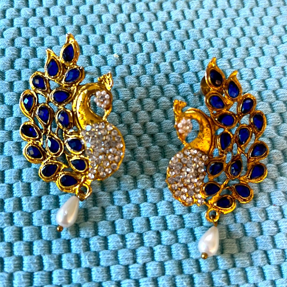 PEACOCK INDIAN EARRINGS